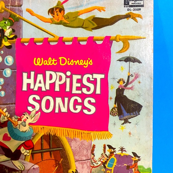 WALT DISNEY’S VTG 1967 HAPPIEST SONGS DISNEYLAND VINYL RECORD by GULF GA… - Picture 9 of 16